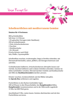 Schollenröllchen mit mediterranem Gemüse