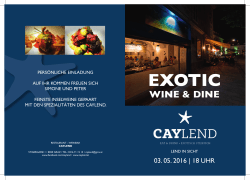 exotic - Caylend Restaurant/Weinbar Graz, Mariahilferplatz
