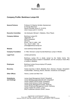 Company Profile: Bankhaus Lampe KG