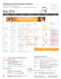Mai 2016 - Bodhichitta Zentrum für Kadampa Buddhismus