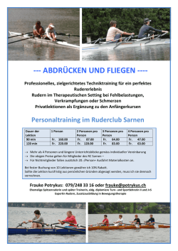 Personaltraining Rudern