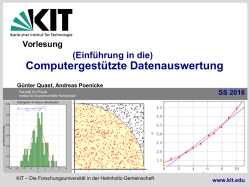 Ort und Zeit - Fakultät für Physik