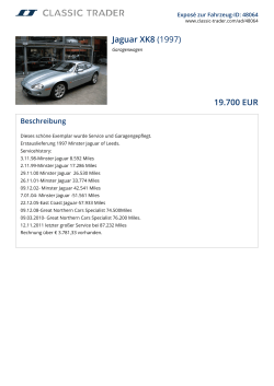 Jaguar XK8 (1997) 19.700 EUR