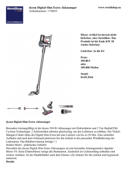 dyson Digital Slim Extra Akkusauger