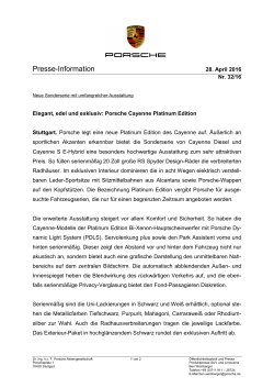 Presse-Information - Porsche Newsroom