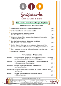 Speisekarte