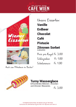 wiener eissalon glacekarte - cafe