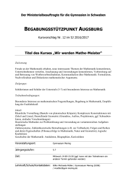 12 Mathe-Meister Gymnasium Mering (Jgst. 5