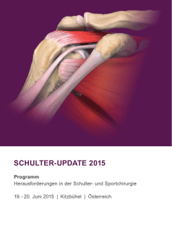 schulter-update 2015 - Prim.Dr. Werner Anderl
