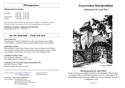 Geyersches Kirchenblatt
