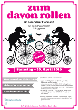 Flyer im Format A4 - zum davon rollen