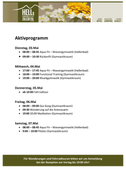 Aktivprogramm - Hells Ferienresort