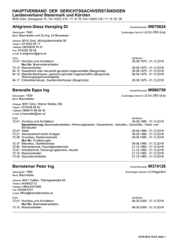 Druckansicht - Hauptverband
