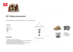DIY: Bilderrahmenleiste
