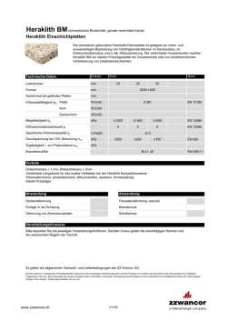 Heraklith BM - Technische Daten ()