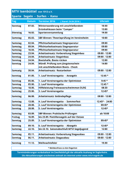 Terminkalender 2016