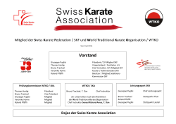 Organigramm  - Swiss Karate Association