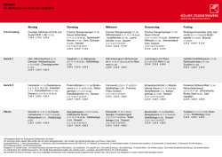 für die Woche vom 02.05. bis 06.05.2016 Montag Dienstag Mittwoch