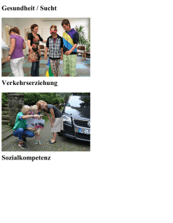Gesundheit / Sucht Verkehrserziehung Sozialkompetenz