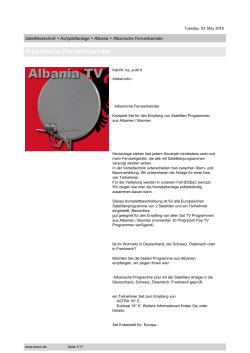 Albanische Fernsehsender
