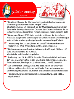 Verkündigung 24.04.2016 - Neukirchen