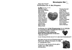 Mai 2016 - Evangelische Kirchengemeinde Schlo&szlig; Neuhaus