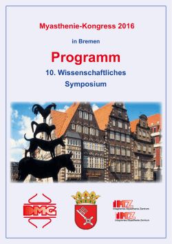 Programm - Deutsche Myasthenie Gesellschaft eV
