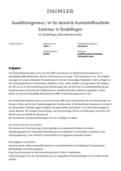 in f&uuml;r lackierte Kunststoffkaufteile Exterieur in Sindelfingen