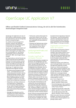 OpenScape UC Application V7