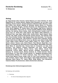 Deutscher Bundestag Antrag