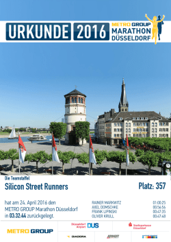 ImPuls Team bei D&uuml;sseldorf Marathon