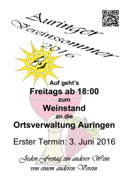 3. Juni 2016 - Ortsvereinsring Auringen
