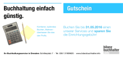 Gutschein Buchhaltung einfach g&uuml;nstig.