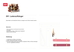 DIY: Lederaufh&auml;nger