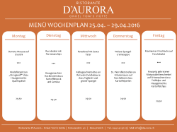 öffnen - Ristorante D`AURORA