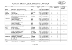 Gymnasium Ottersberg, Schulbuchliste 2010/11, Jahrgang 9