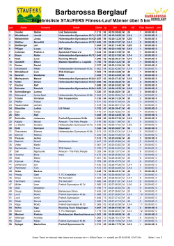 STAUFERS Fitnesslauf