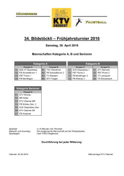 Spielplan - KTV Oberriet