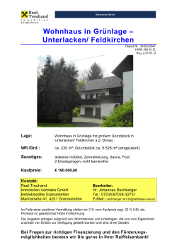 Wohnhaus in Grünlage – Unterlacken/ Feldkirchen