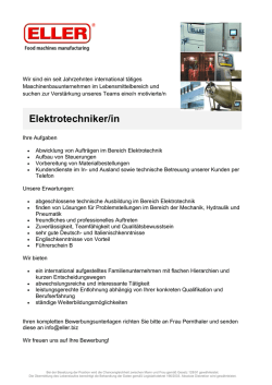 Elektrotechniker/in