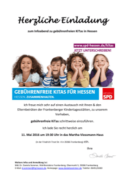 Herzliche Einladung