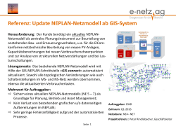 Referenz: Update NEPLAN-Netzmodell ab GIS-System - e
