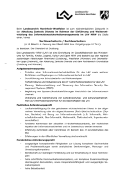 Sachbearbeiter/in für Aufgaben der Zentralen