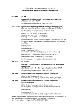 Detailprogramm 2016