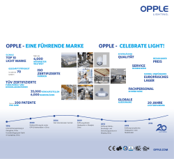 opple - eine führende marke opple - celebrate light! - i