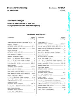 Drucksache 18/8191 - DIP