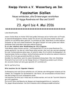 2016Faszination Sizilien - Kneipp