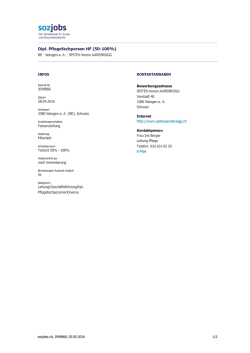 Dipl. Pflegefachperson HF (50-100%)