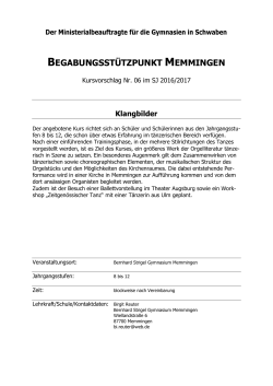 06 Klangbilder Bernhard-Strigel-Gymnasium Memmingen (Jgst. 8-12)