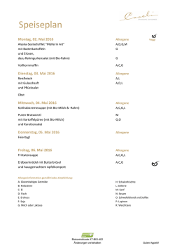 Speiseplan
